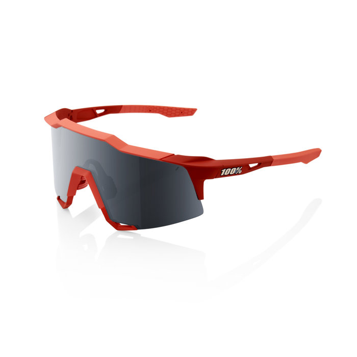 100% 100% SPEEDCRAFT SUNGLASES CORAL BLACK MIRROR