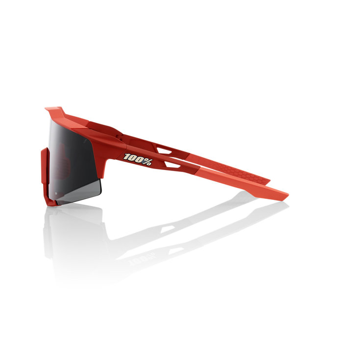 100% 100% SPEEDCRAFT SUNGLASES CORAL BLACK MIRROR