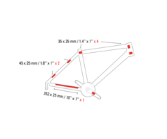 ZEFAL ZEFAL FRAME ARMOUR SET SMALL