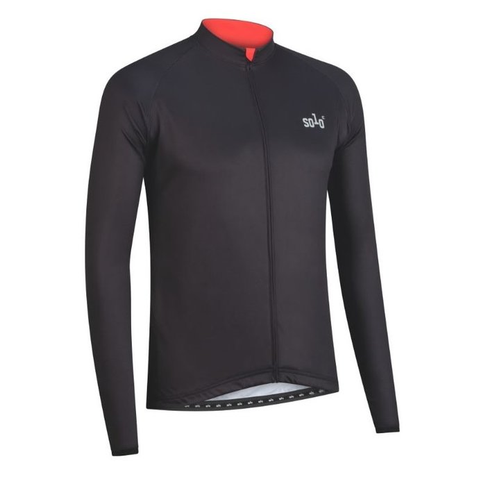 SOLO SOLO 3 SEASON LONG SLEEVE JERSEY BLACK / RED
