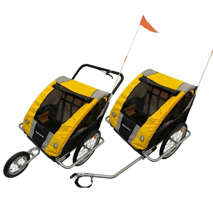 PACIFIC PACIFIC DOUBLE TRAILER W/ STROLLER
