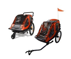 SANTAZA SANTAZA 2 IN 1 ALLOY TRAILER ORANGE