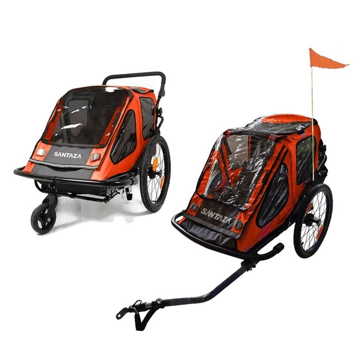 SANTAZA SANTAZA 2 IN 1 ALLOY TRAILER ORANGE