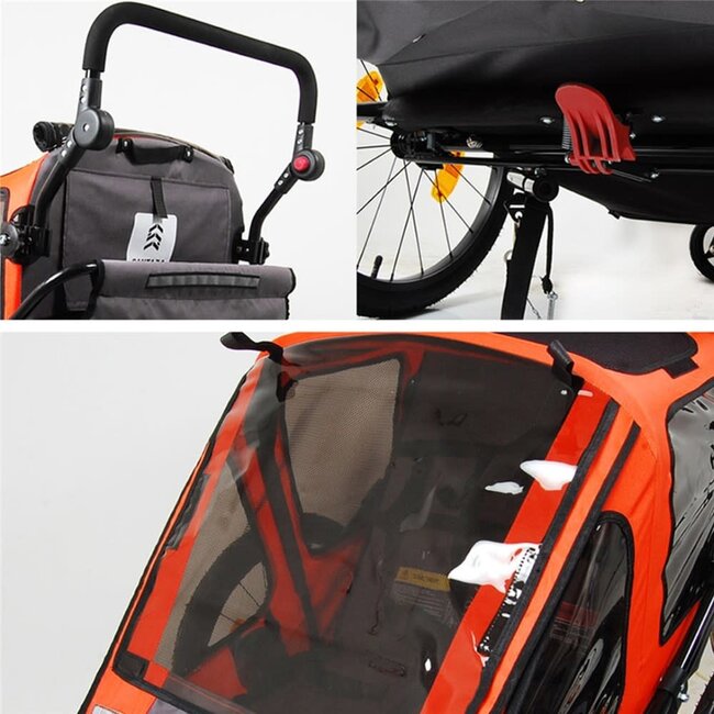 SANTAZA 2 IN 1 ALLOY TRAILER ORANGE
