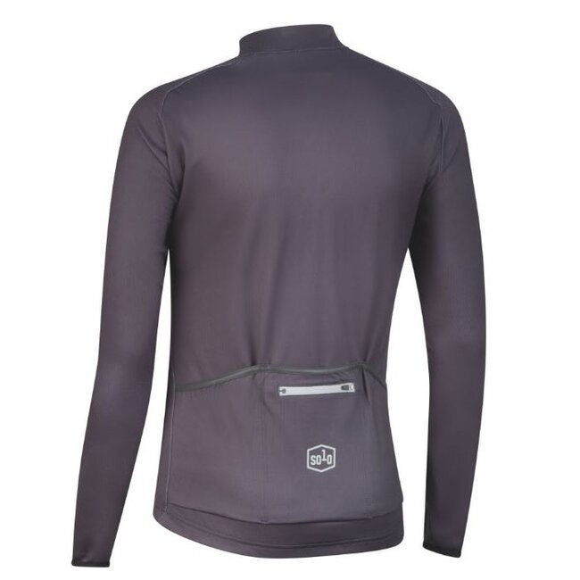 SOLO 3 SEASON LADIES LONG SLEEVE JERSEY GREY / PURPLE