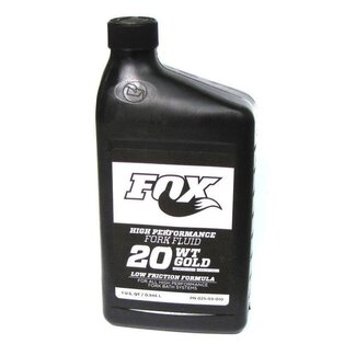 FOX FACTORY FOX BATH OIL 20WT GOLD 1 LITRE