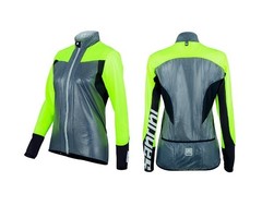 SANTINI SANTINI LADIES WINDBREAKER JACKET YELLOW / SILVER