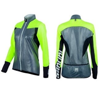 SANTINI SANTINI LADIES WINDBREAKER JACKET YELLOW / SILVER