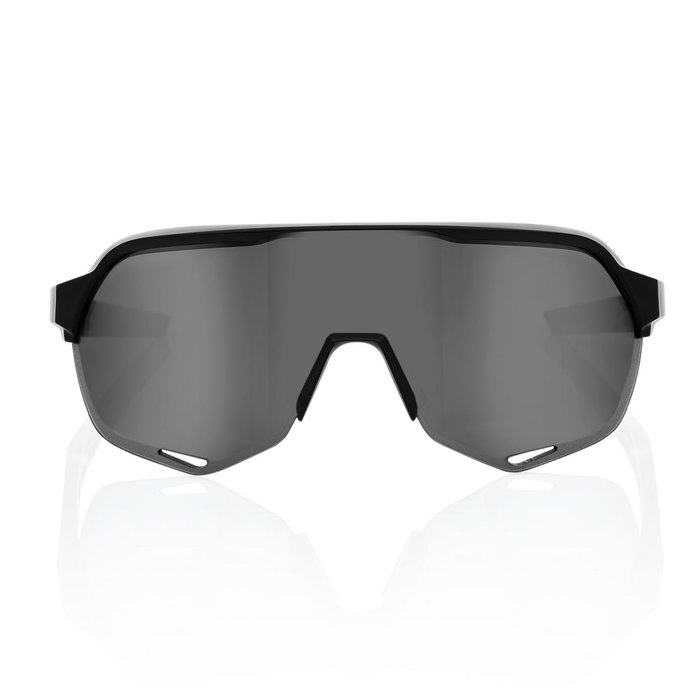 100% 100% S2 SUNGLASSES SOFT TACT BLACK - SMOKE