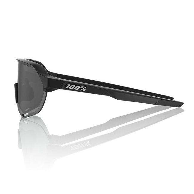 100% S2 SUNGLASSES SOFT TACT BLACK - SMOKE
