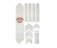 ALL MOUNTAIN STYLES AMS HONEYCOMB FRAME SKINS EXTRA PROTECTION RED BULL RAMPAGE WHITE