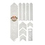 ALL MOUNTAIN STYLES AMS HONEYCOMB FRAME SKINS EXTRA PROTECTION RED BULL RAMPAGE WHITE