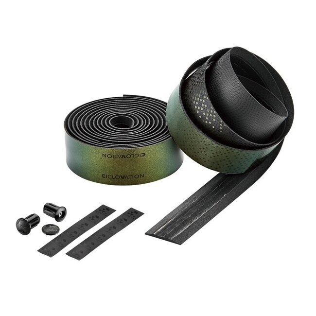 CYCLOVATION CHAMELEON AMBER GREEN BAR TAPE