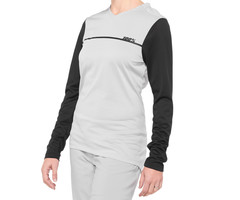 100% 100% RIDECAMP LADIES LONG SLEEVE JERSEY GREY / BLACK