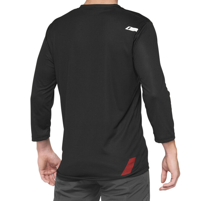 100% AIRMATIC 3/4 JERSEY BLACK / RED