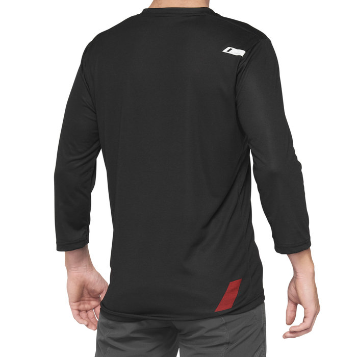 100% 100% AIRMATIC 3/4 JERSEY BLACK / RED