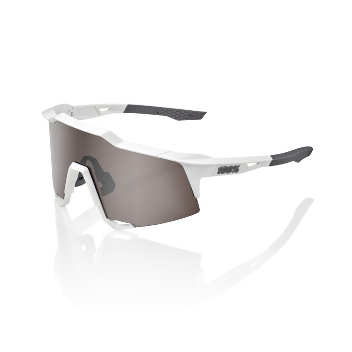 100% 100% SPEEDCRAFT SUNGLASSES MATT WHITE - HIPER SILVER