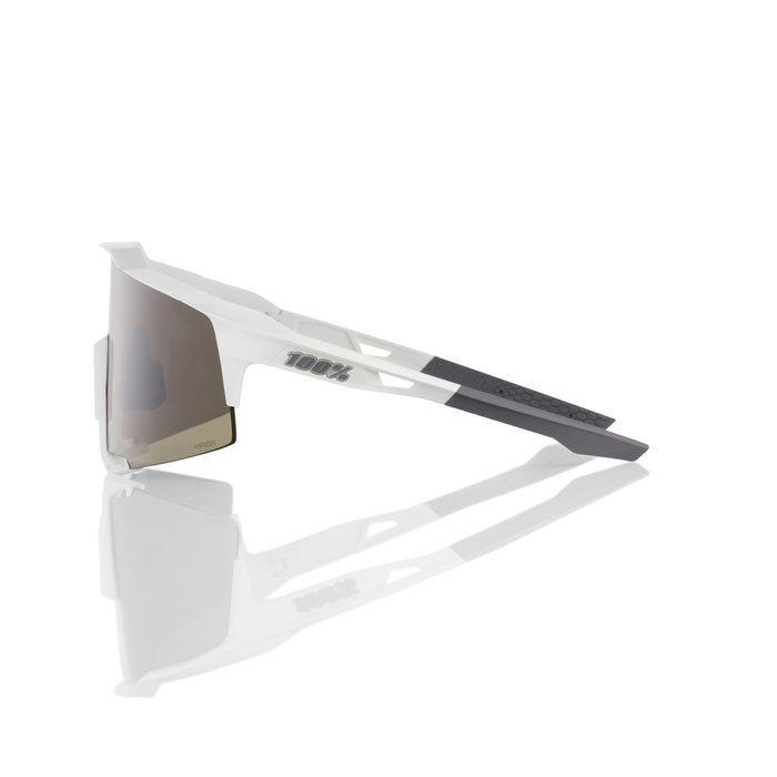 100% 100% SPEEDCRAFT SUNGLASSES MATT WHITE - HIPER SILVER