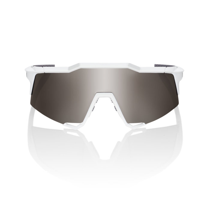 100% 100% SPEEDCRAFT SUNGLASSES MATT WHITE - HIPER SILVER