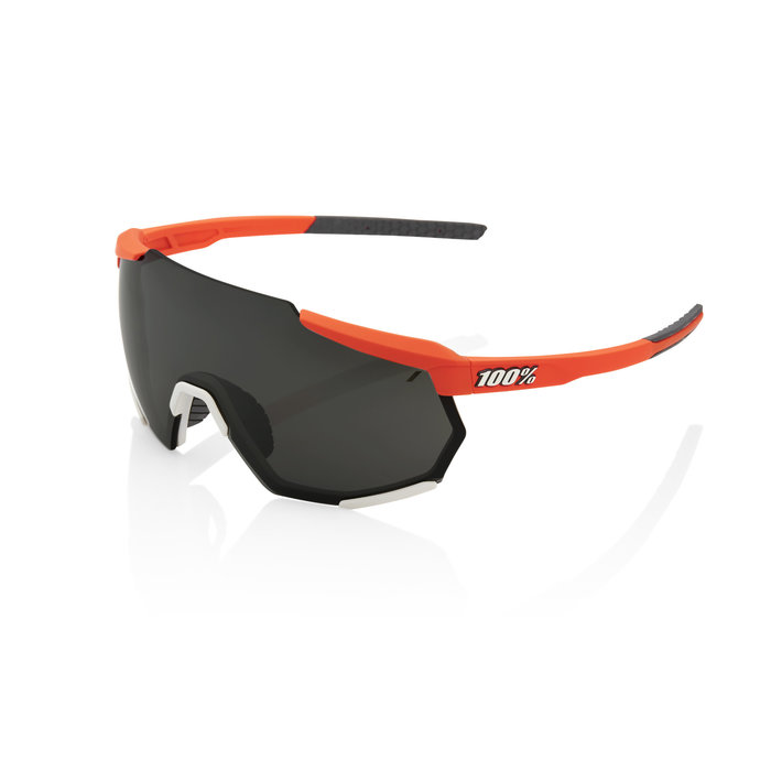 100% 100% RACETRAP SUNGLASSES SOFT TACT OXYFIRE - BLACK MIRROR