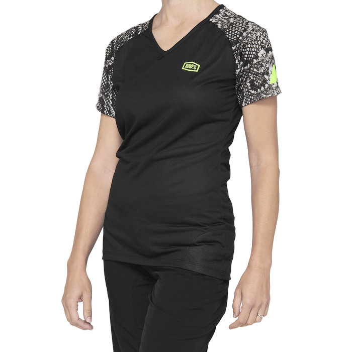 100% 100% AIRMATIC LADIES JERSEY BLACK PYTHON