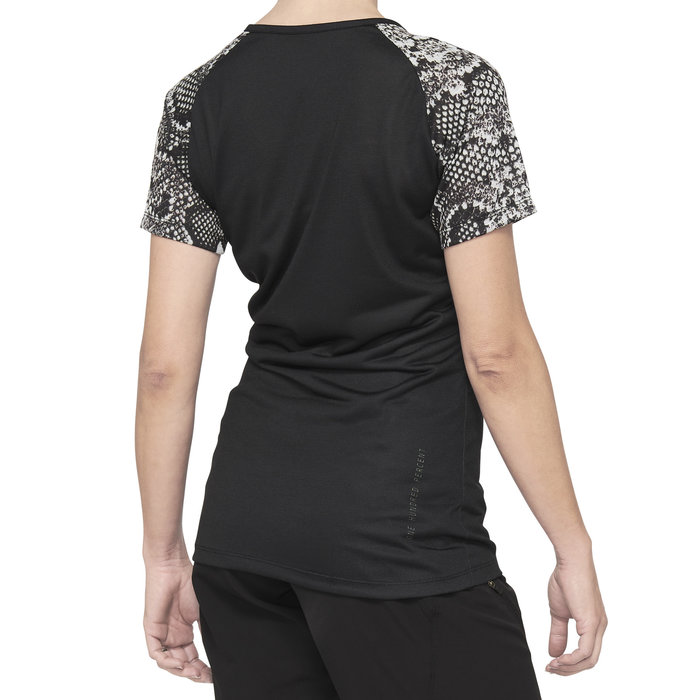 100% 100% AIRMATIC LADIES JERSEY BLACK PYTHON