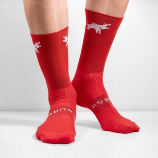 BURGH BURGH DEVIL RED SOCKS