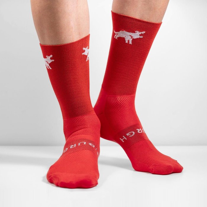 BURGH BURGH DEVIL RED SOCKS