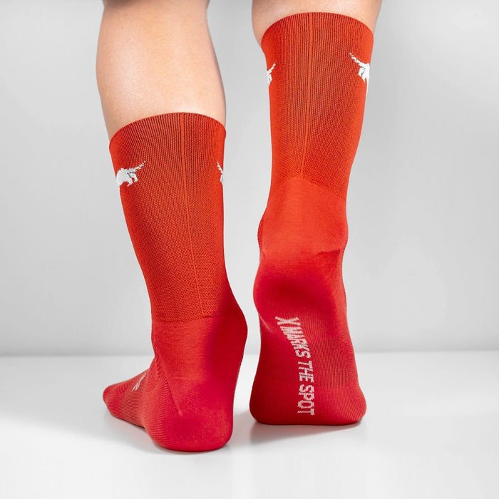 BURGH BURGH DEVIL RED SOCKS