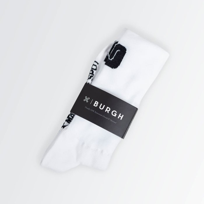 BURGH BURGH PAPER WHITE SOCKS