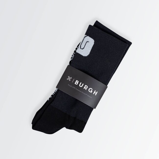 BURGH ROCK BLACK SOCKS