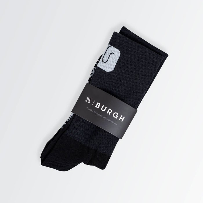 BURGH BURGH ROCK BLACK SOCKS