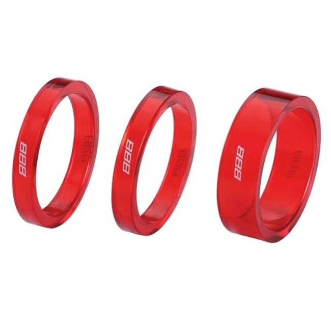 BBB TRANSSPACE 1 1/8 HEADSET SPACERS