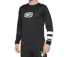 100% 100% R-CORE LONG SLEEVE JERSEY BLACK / WHITE