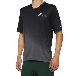 100% 100% CELIUM SHORT SLEEVE JERSEY  BLACK / CHARCOAL