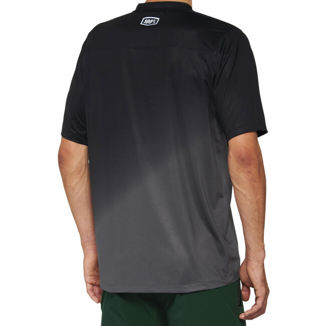 100% CELIUM SHORT SLEEVE JERSEY  BLACK / CHARCOAL