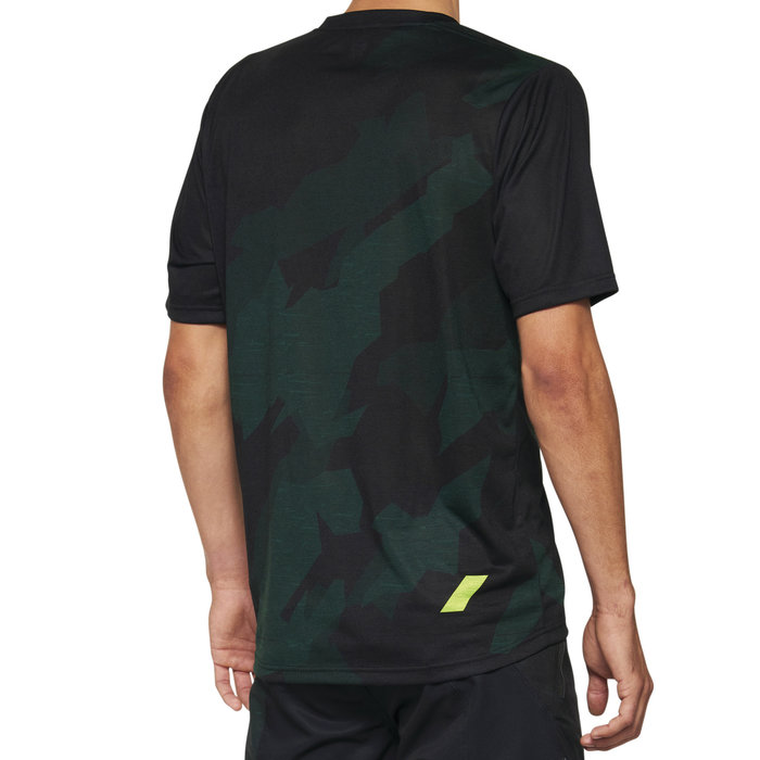100% 100% AIRMATIC LE SHORT SLEEVE JERSEY BLACK CAMO