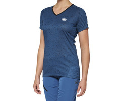 100% 100% AIRMATIC LADIES SHORT SLEEVE JERSEY SLATE BLUE