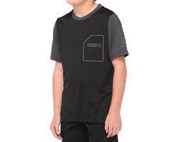 100% 100% RIDECAMP YOUTH SHORT SLEEVE JERSEY BLACK / CHARCOAL