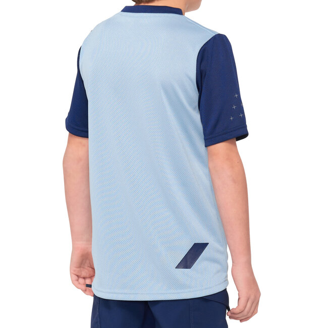 100% RIDECAMP YOUTH SHORT SLEEVE JERSEY SLATE BLUE / NAVY