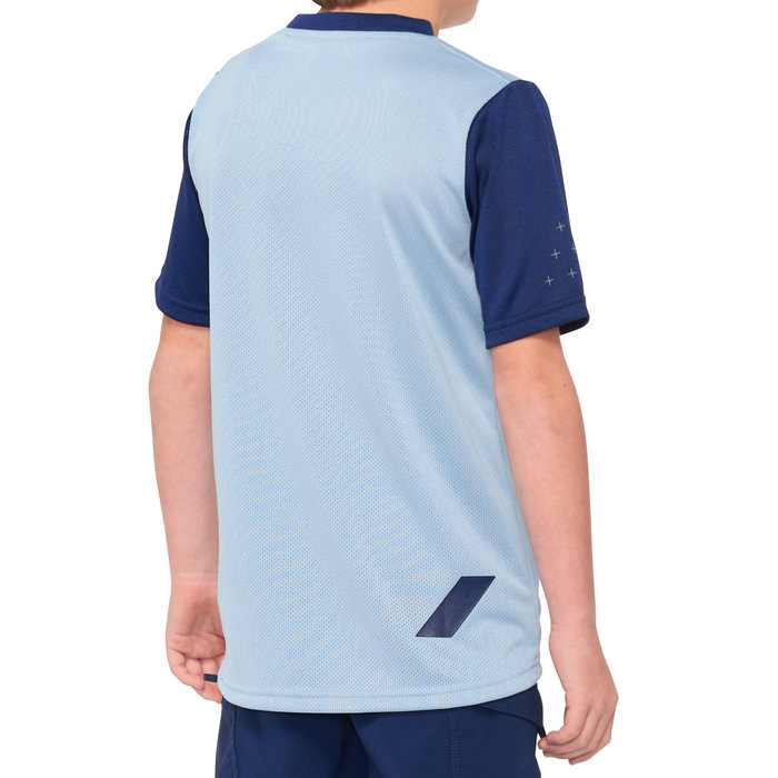 100% 100% RIDECAMP YOUTH SHORT SLEEVE JERSEY SLATE BLUE / NAVY