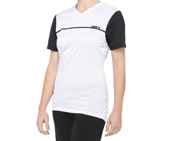 100% 100% RIDECAMP LADIES SHORT SLEEVE JERSEY WHITE / BLACK