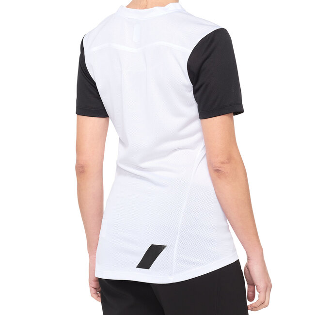 100% RIDECAMP LADIES SHORT SLEEVE JERSEY WHITE / BLACK