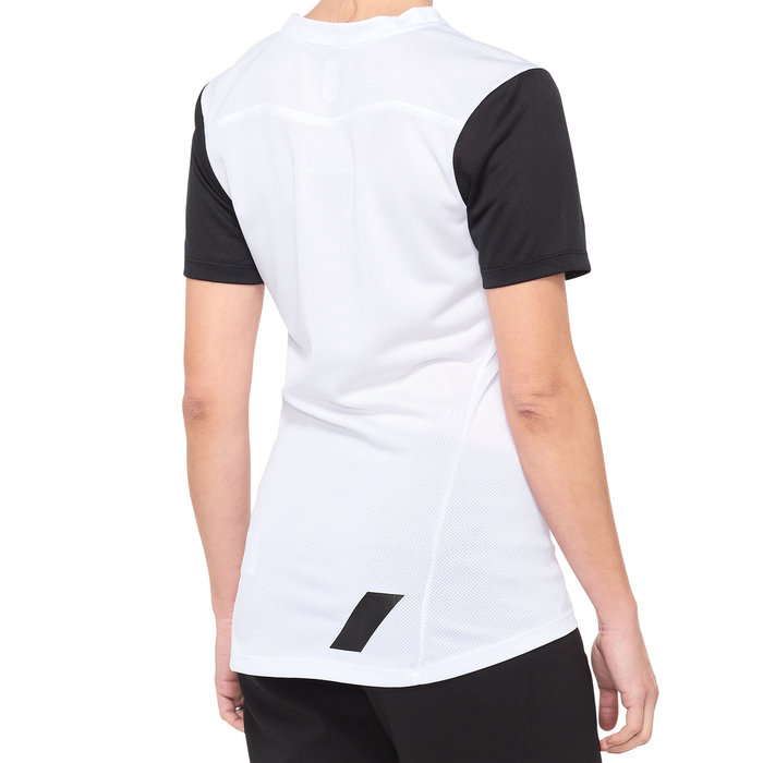 100% 100% RIDECAMP LADIES SHORT SLEEVE JERSEY WHITE / BLACK