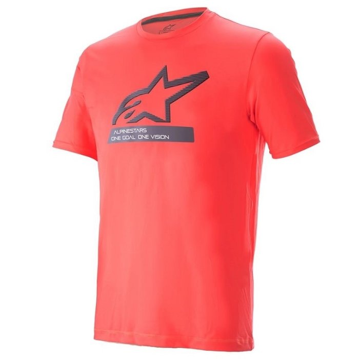 ALPINESTARS ALPINESTARS AGELESS V3 TECH TEE JERSEY CORAL FLUO