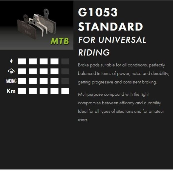 GALFER GALFER SHIMANO ROAD BRAKE PAD STANDARD COMPOUND EOM