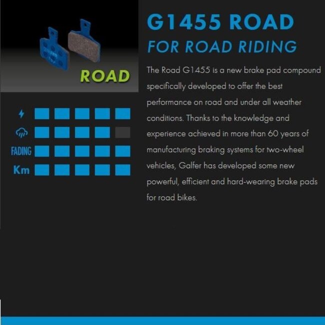 GALFER BRAKE PAD SHIMANO ROAD COMPOUND OEM