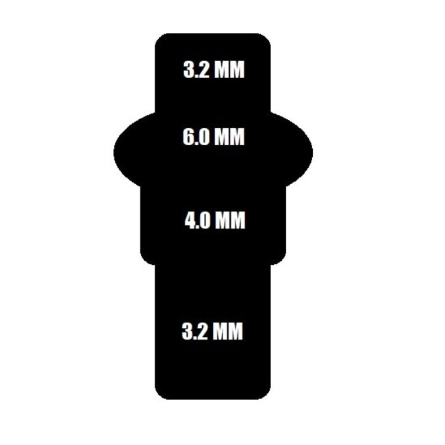 PILLAR DSN BRASS NIPPLE BLACK 16MM