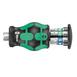 WERA WERA KRAFTFORM KOMPAKT STUBBY SCREWDRIVER WITH MAGAZINE