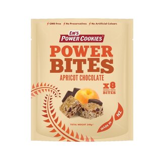 EMS EM’S POWER BITES APRICOT CHOCOLATE 8 PACK